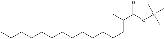 2-Methylpentadecanoic acid trimethylsilyl ester Structure