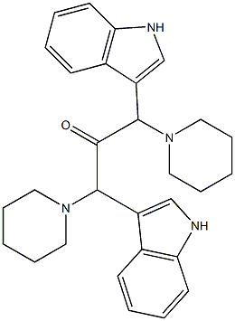 1H-Indol-3-yl(piperidinomethyl) ketone Struktur