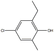 4-Chloro-2-methyl-6-ethylphenol Struktur