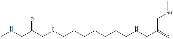 1,1'-(1,7-Heptanediyldiimino)bis(3-methylaminopropan-2-one) Structure