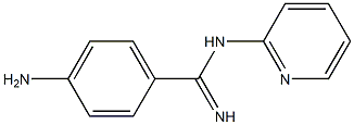 4-Amino-N-(2-pyridyl)benzamidine Structure