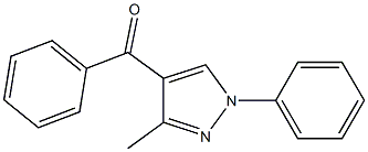 4-Benzoyl-3-methyl-1-phenyl-1H-pyrazole Struktur