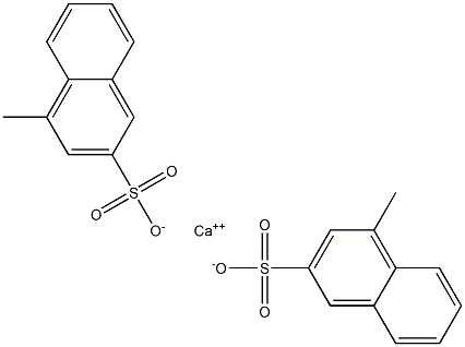 Bis(4-methyl-2-naphthalenesulfonic acid)calcium salt,,结构式