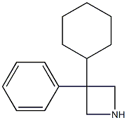 3-Cyclohexyl-3-phenylazetidine,,结构式