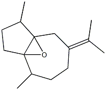 1,2,3,4,5,6,7,8-Octahydro-1,4-dimethyl-7-(1-methylethylidene)-3a,8a-epoxyazulene,,结构式