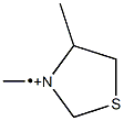 (3,4-Dimethyltetrahydrothiazol)-3-iumyl,,结构式