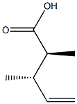 (2S,3S)-2,3-ジメチル-4-ペンテン酸 化学構造式