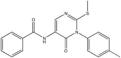 3-(4-Methylphenyl)-2-methylthio-5-benzoylaminopyrimidin-4(3H)-one