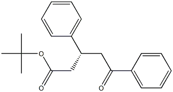 (3R)-5-オキソ-3,5-ジフェニル吉草酸tert-ブチル 化学構造式