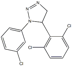 1-(3-Chlorophenyl)-5-(2,6-dichlorophenyl)-4,5-dihydro-1H-1,2,3-triazole Structure