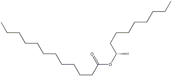 (+)-Lauric acid (S)-1-methylnonyl ester,,结构式