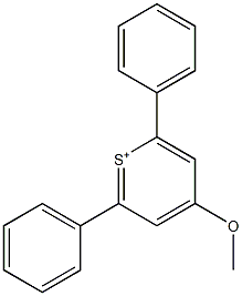 2,6-Diphenyl-4-methoxy(thiopyrylium) Structure