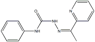 4-フェニル-1-[1-(2-ピリジル)エチリデン]セミカルバジド 化学構造式