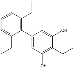 2-Ethyl-5-(2,6-diethylphenyl)benzene-1,3-diol|