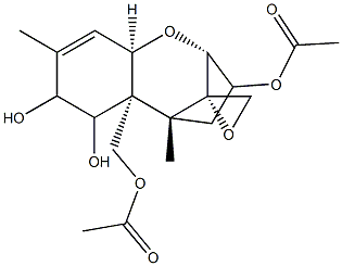 3,15-Diacetoxy-7,8-dihydroxy-12,13-epoxytrichothec-9-ene Structure