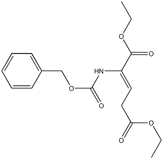 2-[[(Benzyloxy)carbonyl]amino]-2-pentenedioic acid diethyl ester Struktur