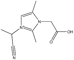 3-(1-Cyanoethyl)-2,5-dimethyl-1-(carboxymethyl)-1H-imidazol-3-ium