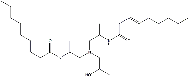 N,N'-[2-Hydroxypropyliminobis(1-methyl-2,1-ethanediyl)]bis(3-nonenamide) Structure