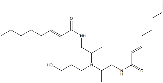 N,N'-[3-Hydroxypropyliminobis(2-methyl-2,1-ethanediyl)]bis(2-octenamide) Structure