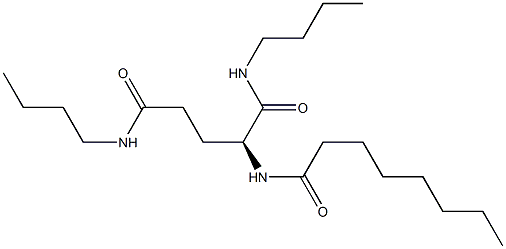 N2-Octanoyl-N1,N5-dibutylglutaminamide,,结构式