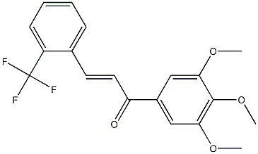 2-Trifluoromethyl-3',4',5'-trimethoxy-trans-chalcone 结构式