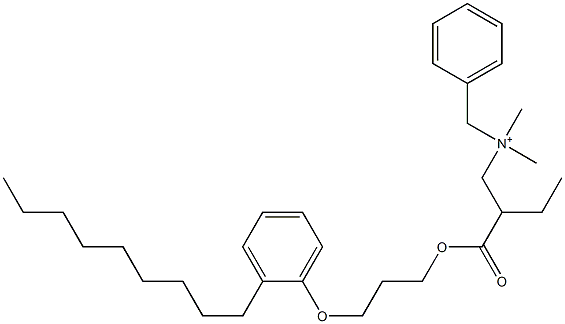  N,N-Dimethyl-N-benzyl-N-[2-[[3-(2-nonylphenyloxy)propyl]oxycarbonyl]butyl]aminium