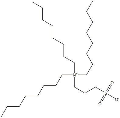 Trioctyl(3-sulfonatopropyl)aminium Structure