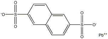 Naphthalene-2,6-disulfonic acid lead(II) salt Structure