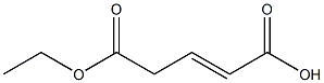 2-Pentenedioic acid hydrogen 5-ethyl ester,,结构式