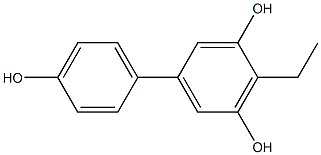 4-Ethyl-1,1'-biphenyl-3,4',5-triol Structure