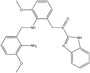 2-[[2-[(2-Amino-3-methoxybenzyl)amino]-3-methoxybenzyl]sulfinyl]-1H-benzimidazole