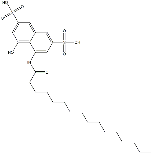 4-Hydroxy-5-hexadecanoylaminonaphthalene-2,7-disulfonic acid