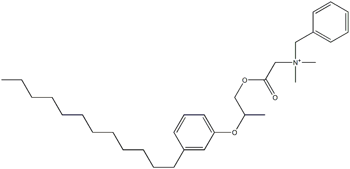 N,N-Dimethyl-N-benzyl-N-[[[2-(3-dodecylphenyloxy)propyl]oxycarbonyl]methyl]aminium