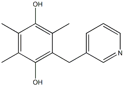 2,3,5-Trimethyl-6-(3-pyridinylmethyl)hydroquinone Structure