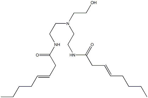 N,N'-[2-Hydroxyethyliminobis(2,1-ethanediyl)]bis(3-octenamide) Structure