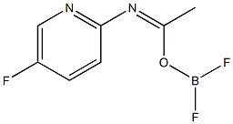 N-(5-Fluoropyridin-2-yl)acetimidic acid difluoroboryl ester Struktur