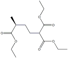 [S,(-)]-1,1,4-Pentanetricarboxylic acid triethyl ester,,结构式