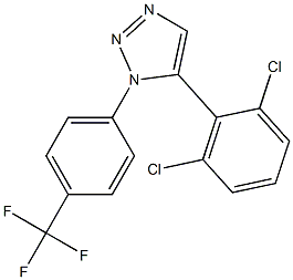 1-(4-(トリフルオロメチル)フェニル)-5-(2,6-ジクロロフェニル)-1H-1,2,3-トリアゾール 化学構造式