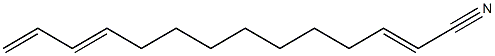 2,11,13-Tetradecatrienenitrile Structure