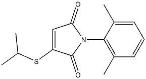 3-Isopropylthio-1-(2,6-dimethylphenyl)-1H-pyrrole-2,5-dione Struktur