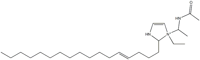 1-[1-(Acetylamino)ethyl]-1-ethyl-2-(4-heptadecenyl)-4-imidazoline-1-ium,,结构式