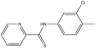 N-[3-Chloro-4-methylphenyl]pyridine-2-carbothioamide,,结构式