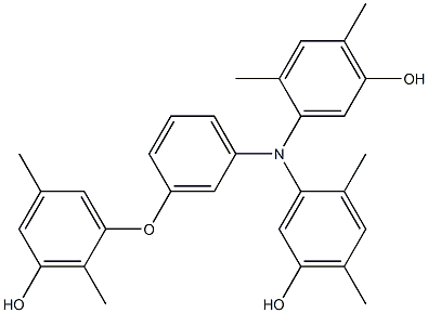 N,N-Bis(5-hydroxy-2,4-dimethylphenyl)-3-(3-hydroxy-2,5-dimethylphenoxy)benzenamine