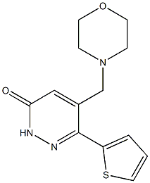 6-(2-Thienyl)-5-[morpholinomethyl]pyridazin-3(2H)-one Structure