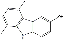 5,8-ジメチル-9H-カルバゾール-3-オール 化学構造式