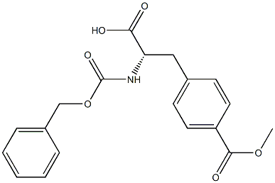 N-(Benzyloxycarbonyl)-4-(methoxycarbonyl)-L-phenylalanine Struktur