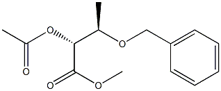 (2R,3R)-2-Acetoxy-3-benzyloxybutyric acid methyl ester,,结构式