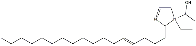 1-Ethyl-2-(4-heptadecenyl)-1-(1-hydroxyethyl)-3-imidazoline-1-ium,,结构式