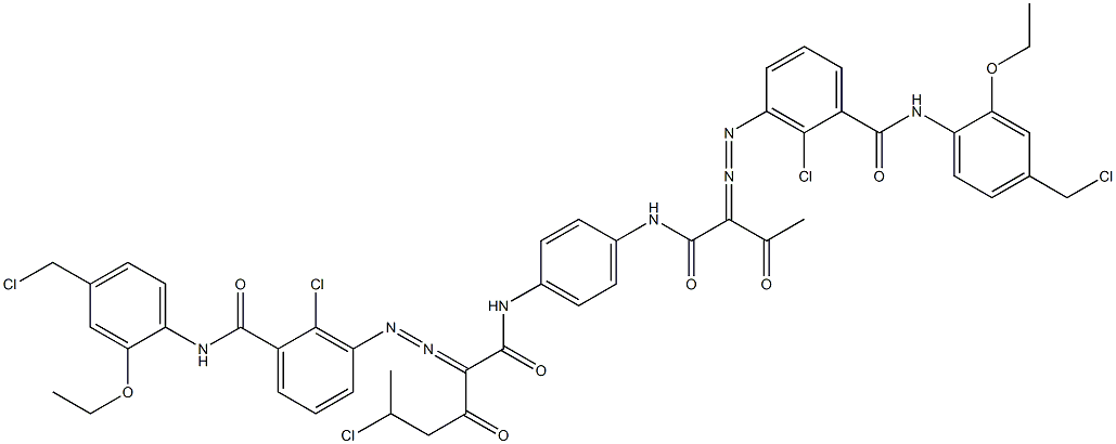 3,3'-[2-(1-Chloroethyl)-1,4-phenylenebis[iminocarbonyl(acetylmethylene)azo]]bis[N-[4-(chloromethyl)-2-ethoxyphenyl]-2-chlorobenzamide]|