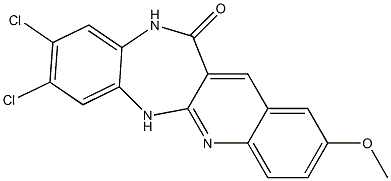 2-Methoxy-8,9-dichloro-6H-quino[2,3-b][1,5]benzodiazepin-12(11H)-one